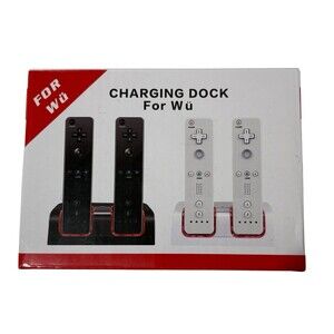 Nintendo Wii Black Remote Charging Dock Station NOB